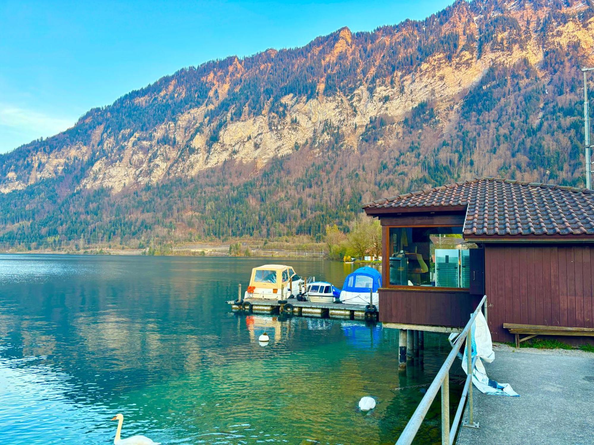 Au Bord Du Lac Darligen Bagian luar foto